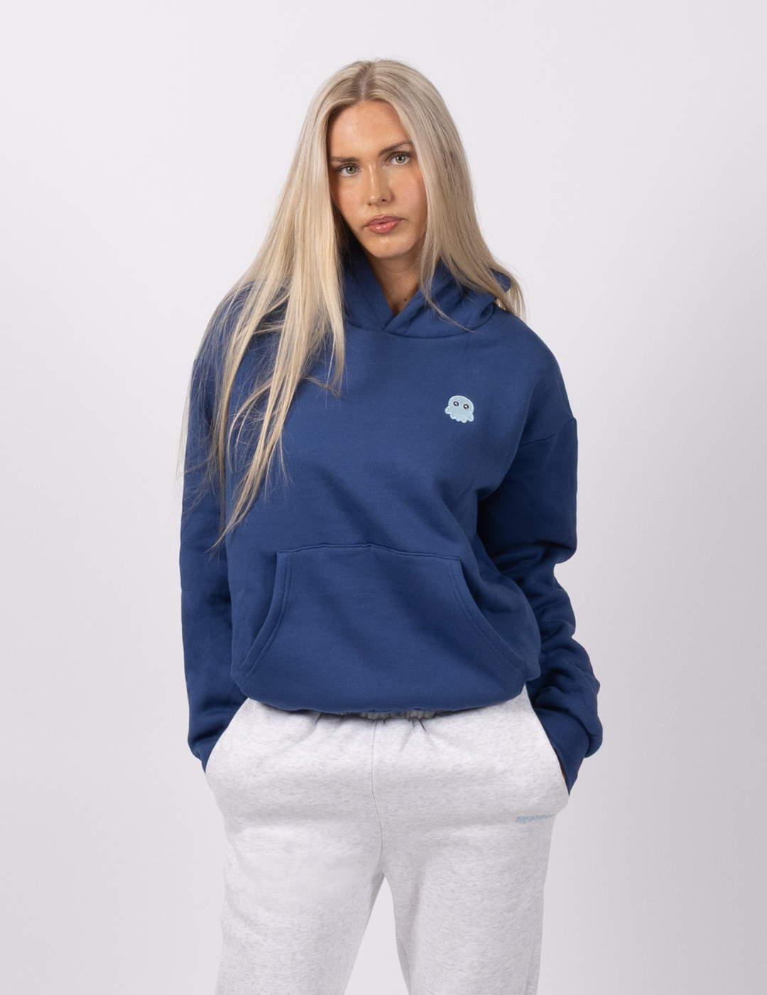 The Classic Squiddy Hoodie - Navy Blue2