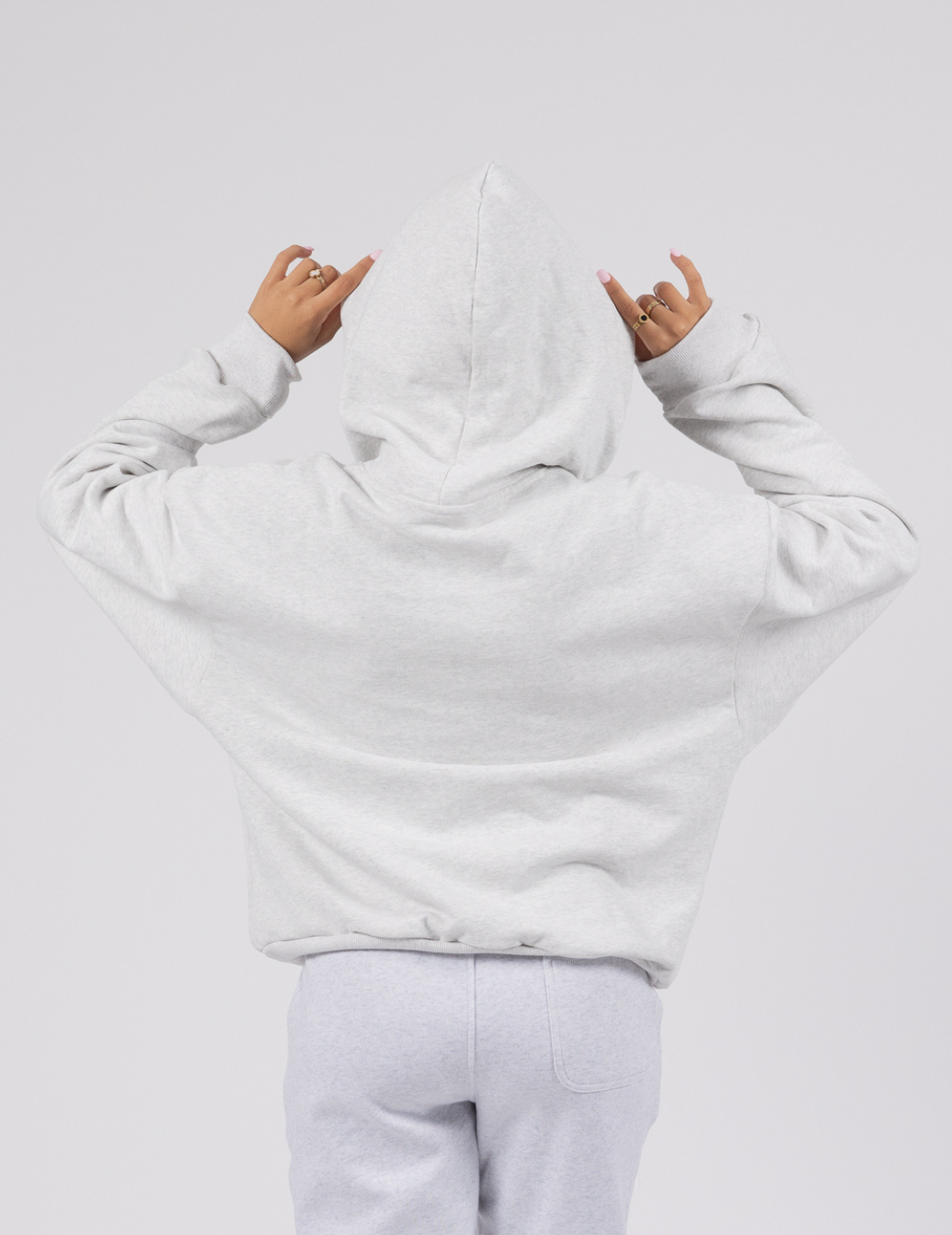 Grey The Signature Squiddy Hoodie- Oversized stress ball hoodie with squishy cuffs